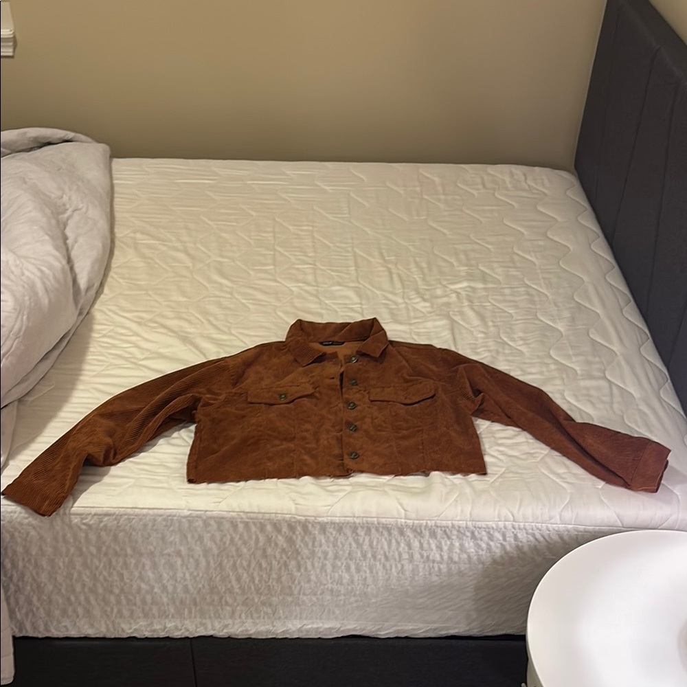 SHEIN Tan Corduroy Jacket